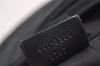 Authentic GUCCI Shoulder Hand Bag Purse GG Canvas Leather 0013380 Black 4386J