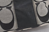 Authentic COACH Signature Shoulder Tote Bag Canvas Enamel 13280 Black 4386K