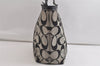 Authentic COACH Vintage Signature Shoulder Tote Bag Canvas Leather Black 4387K