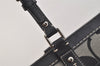 Authentic COACH Vintage Signature Shoulder Tote Bag Canvas Leather Black 4387K