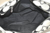 Authentic COACH Vintage Signature Shoulder Tote Bag Canvas Leather Black 4387K