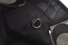 Authentic COACH Vintage Signature Shoulder Tote Bag Canvas Leather Black 4387K