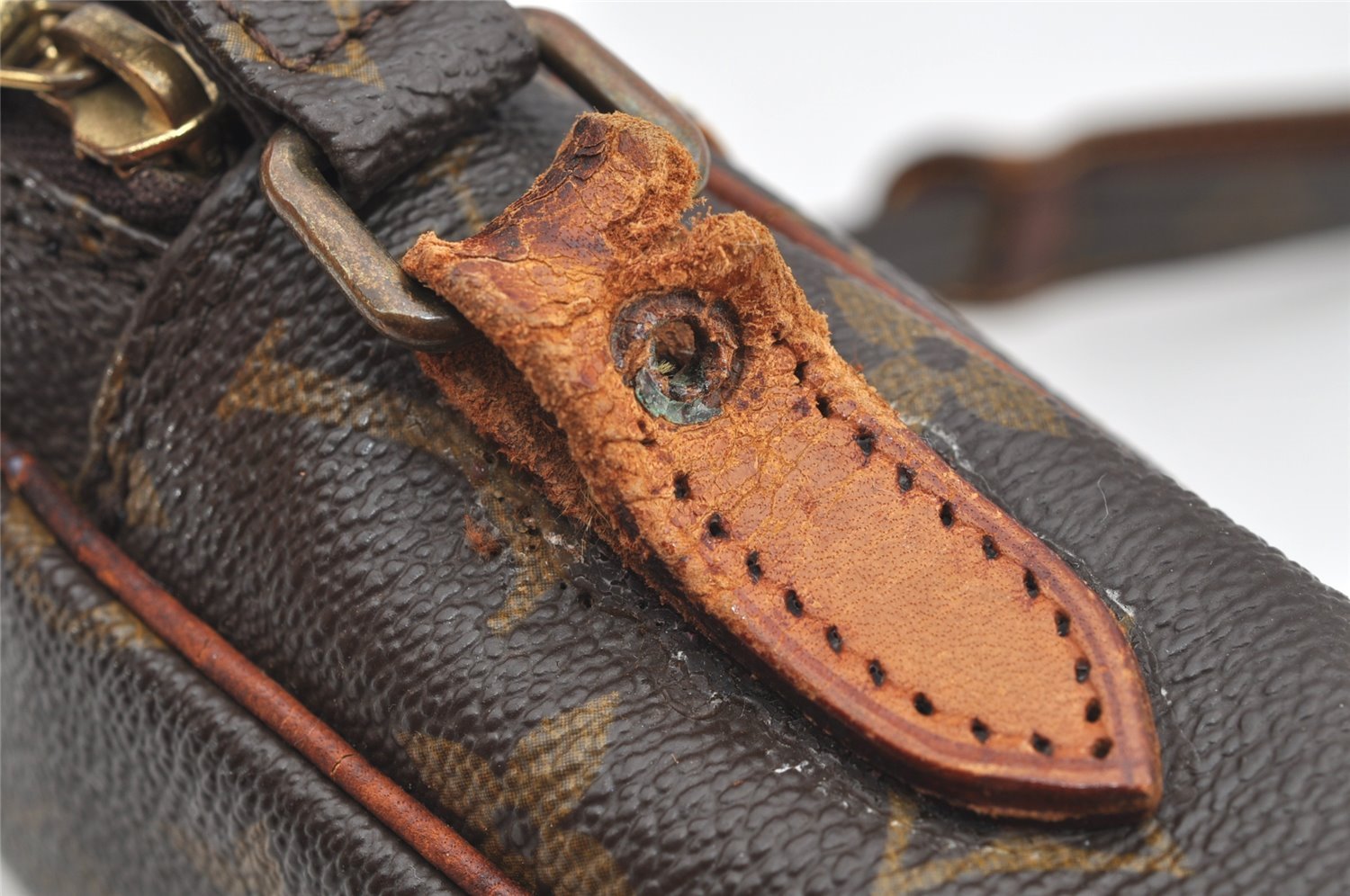 Authentic Louis Vuitton Monogram Danube Shoulder Crossbody Bag M45266 Junk 4388I