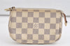 Authentic Louis Vuitton Damier Azur Mini Pochette Accessoires N58010 Pouch 4388K