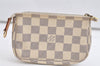 Authentic Louis Vuitton Damier Azur Mini Pochette Accessoires N58010 Pouch 4388K