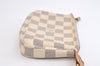 Authentic Louis Vuitton Damier Azur Mini Pochette Accessoires N58010 Pouch 4388K