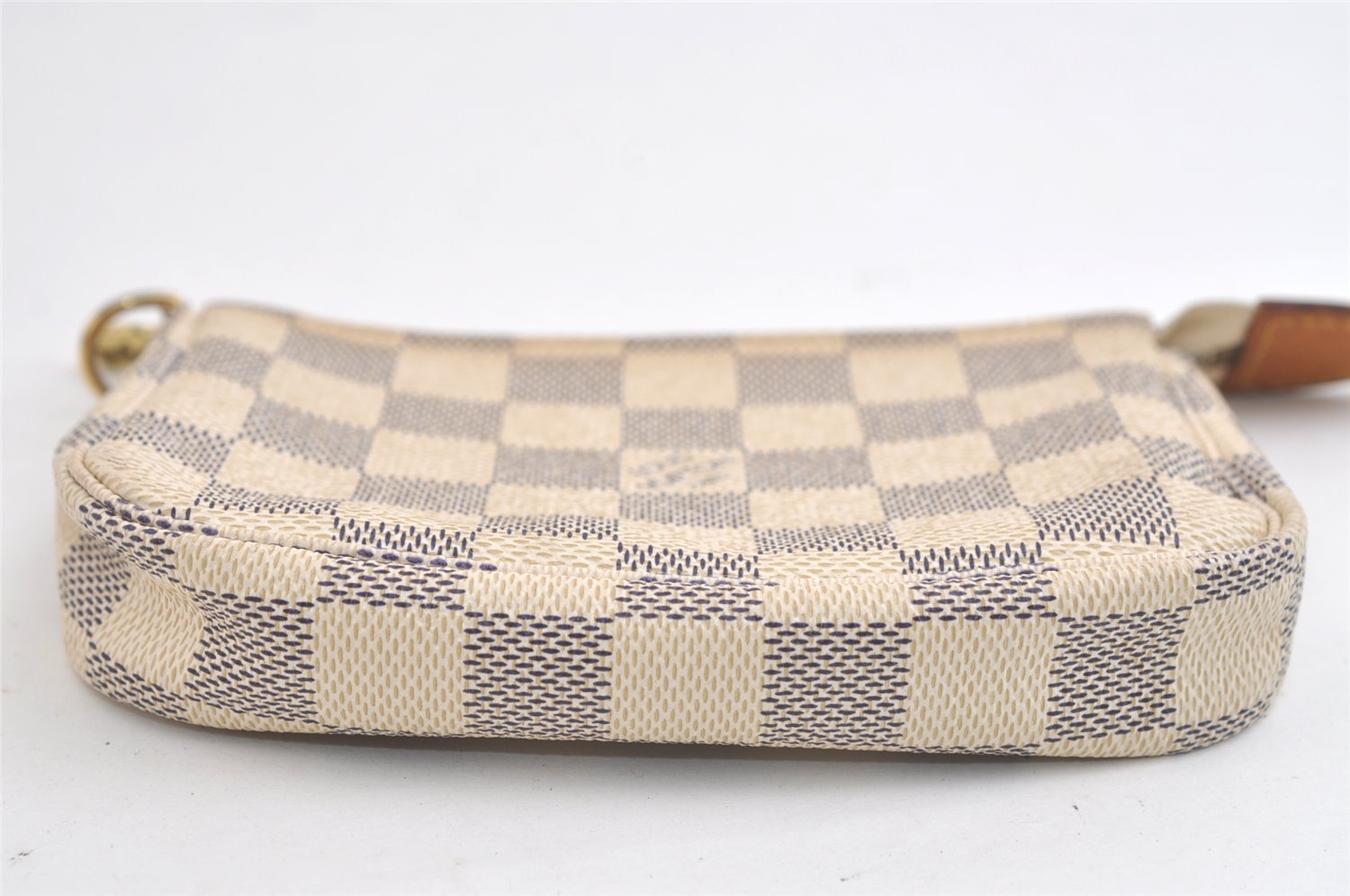 Authentic Louis Vuitton Damier Azur Mini Pochette Accessoires N58010 Pouch 4388K