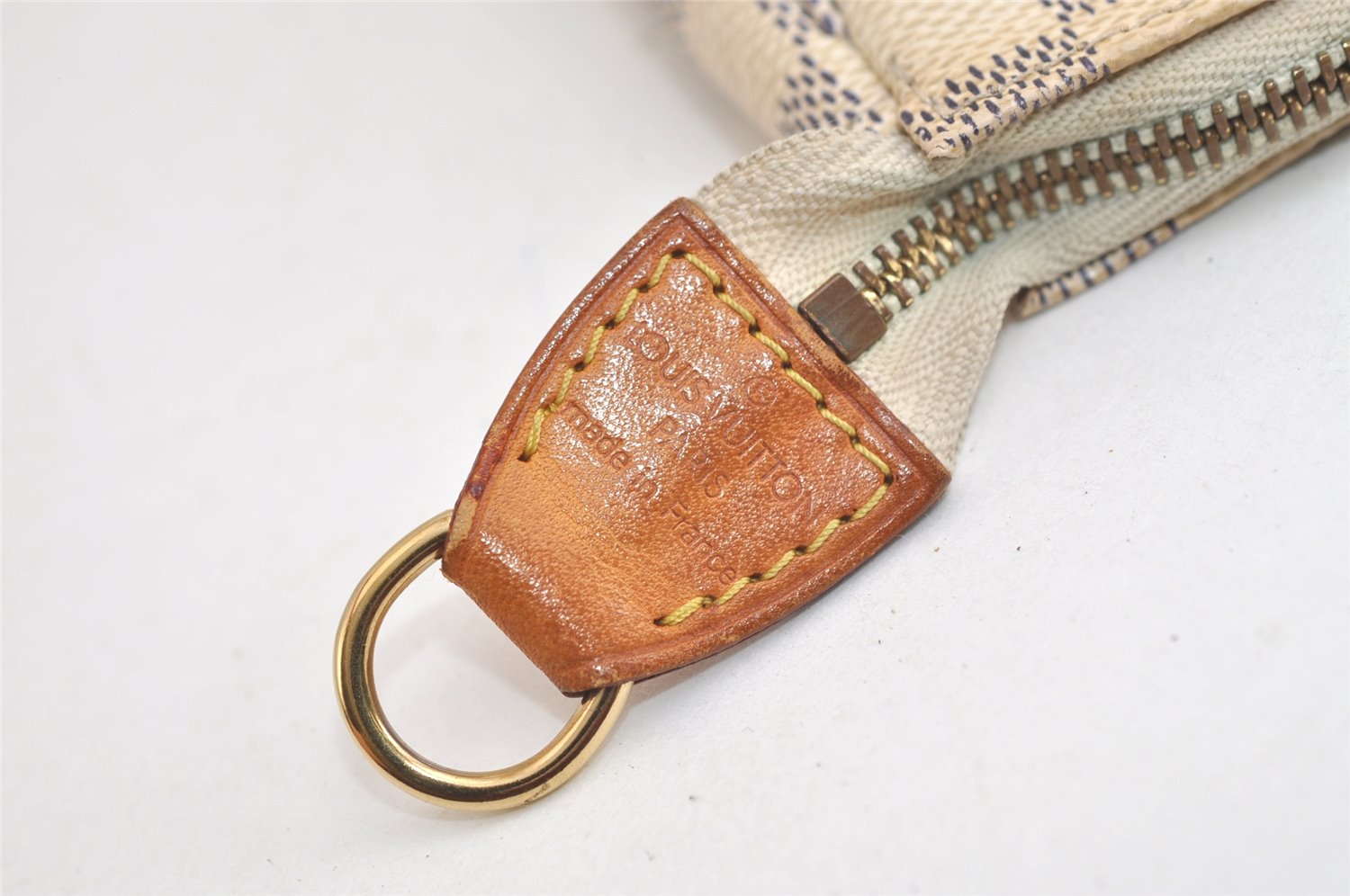 Authentic Louis Vuitton Damier Azur Mini Pochette Accessoires N58010 Pouch 4388K