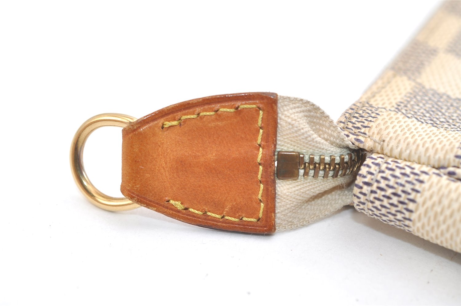 Authentic Louis Vuitton Damier Azur Mini Pochette Accessoires N58010 Pouch 4388K