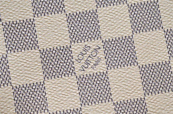 Authentic Louis Vuitton Damier Azur Mini Pochette Accessoires N58010 Pouch 4388K