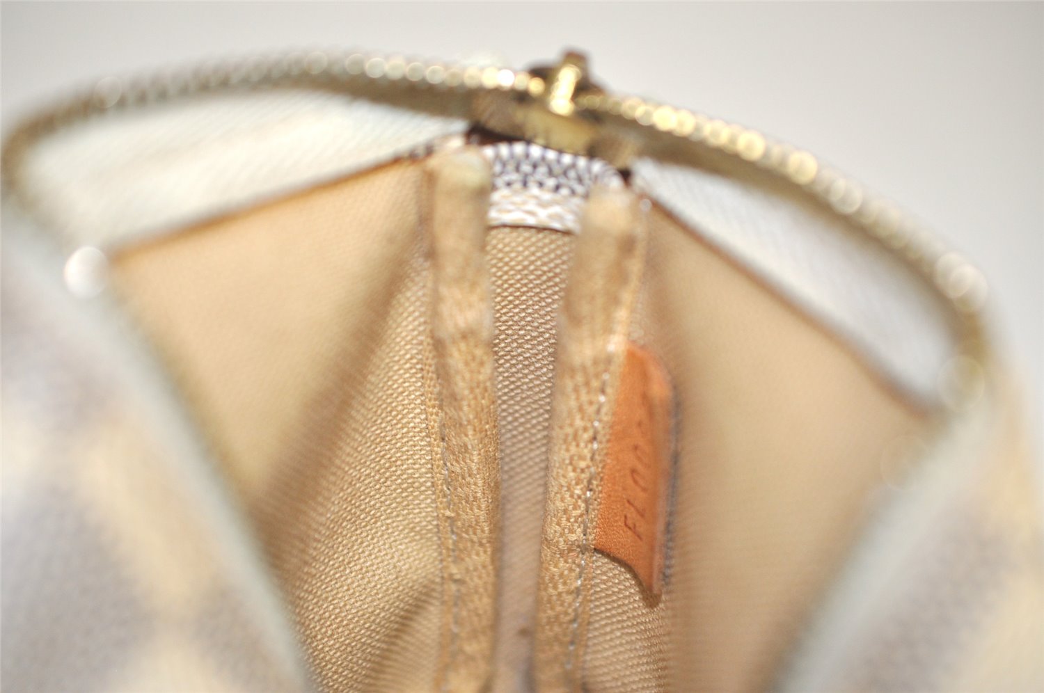 Authentic Louis Vuitton Damier Azur Mini Pochette Accessoires N58010 Pouch 4388K