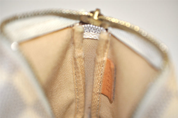 Authentic Louis Vuitton Damier Azur Mini Pochette Accessoires N58010 Pouch 4388K