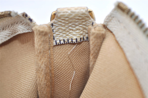 Authentic Louis Vuitton Damier Azur Mini Pochette Accessoires N58010 Pouch 4388K