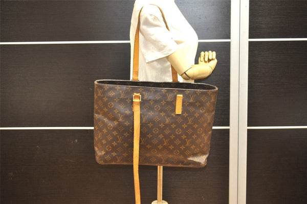 Authentic Louis Vuitton Monogram Luco Shoulder Tote Bag M51155 LV Junk 4390I