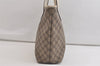 Authentic GUCCI Vintage Shoulder Tote Bag GG PVC Leather 211137 Brown 4390K
