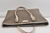 Authentic GUCCI Vintage Shoulder Tote Bag GG PVC Leather 211137 Brown 4390K