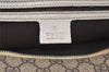 Authentic GUCCI Vintage Shoulder Tote Bag GG PVC Leather 211137 Brown 4390K
