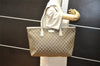 Authentic GUCCI Vintage Shoulder Tote Bag GG PVC Leather 211137 Brown 4390K