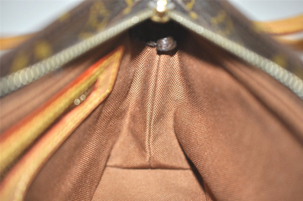 Authentic Louis Vuitton Monogram Trotteur Shoulder Cross Bag M51240 LV 4392I