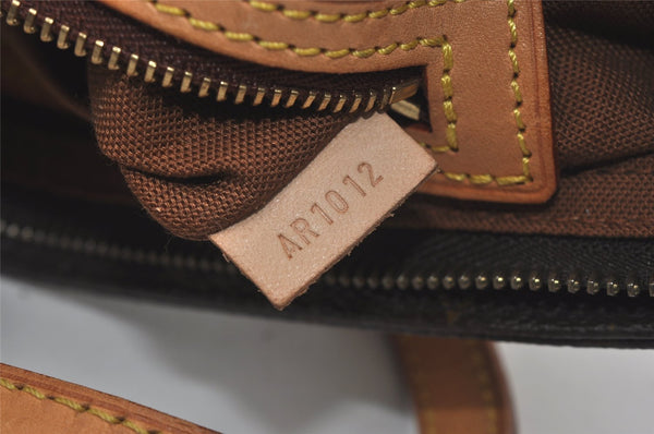 Authentic Louis Vuitton Monogram Trotteur Shoulder Cross Bag M51240 LV 4392I