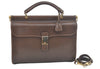 Authentic GUCCI Vintage 2Way Hand Shoulder Bag Purse Leather Brown 4392K