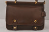 Authentic GUCCI Vintage 2Way Hand Shoulder Bag Purse Leather Brown 4392K
