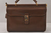 Authentic GUCCI Vintage 2Way Hand Shoulder Bag Purse Leather Brown 4392K