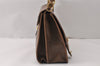 Authentic GUCCI Vintage 2Way Hand Shoulder Bag Purse Leather Brown 4392K
