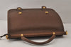 Authentic GUCCI Vintage 2Way Hand Shoulder Bag Purse Leather Brown 4392K