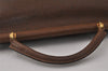 Authentic GUCCI Vintage 2Way Hand Shoulder Bag Purse Leather Brown 4392K