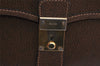 Authentic GUCCI Vintage 2Way Hand Shoulder Bag Purse Leather Brown 4392K
