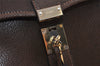 Authentic GUCCI Vintage 2Way Hand Shoulder Bag Purse Leather Brown 4392K
