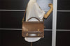 Authentic GUCCI Vintage 2Way Hand Shoulder Bag Purse Leather Brown 4392K