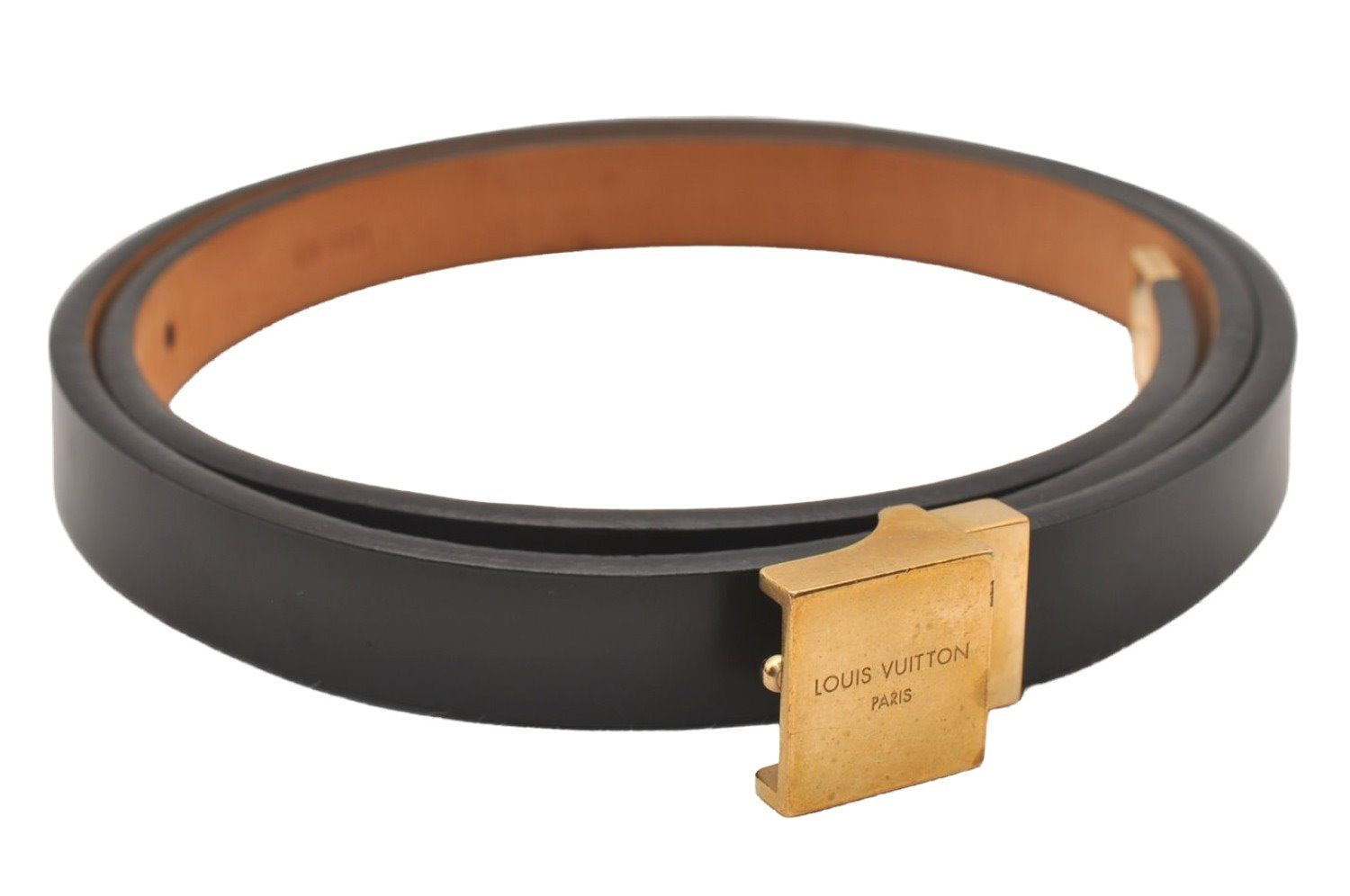 Auth Louis Vuitton Monogram Ceinture Carre 27-30.9