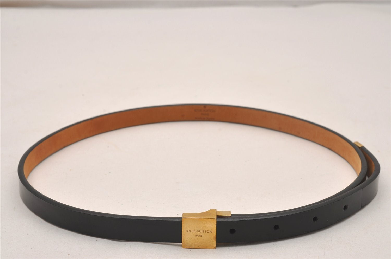 Auth Louis Vuitton Monogram Ceinture Carre 27-30.9