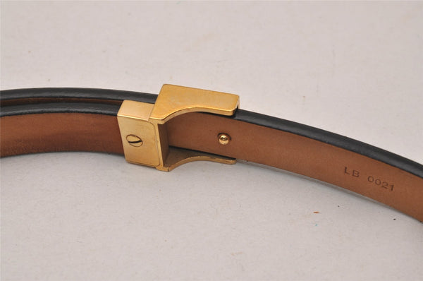 Auth Louis Vuitton Monogram Ceinture Carre 27-30.9" M6805 Leather Belt 4393J