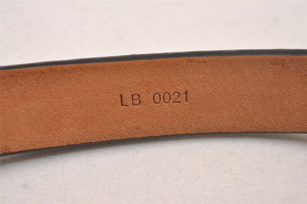 Auth Louis Vuitton Monogram Ceinture Carre 27-30.9" M6805 Leather Belt 4393J