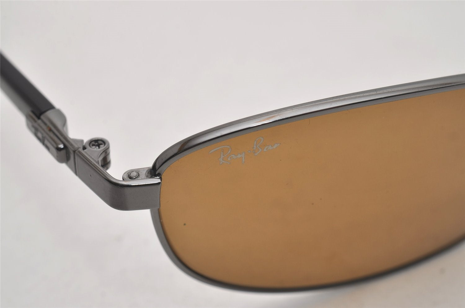 Authentic Ray-Ban Vintage Sunglasses RB3328 Titanium Plastic Brown 4397J