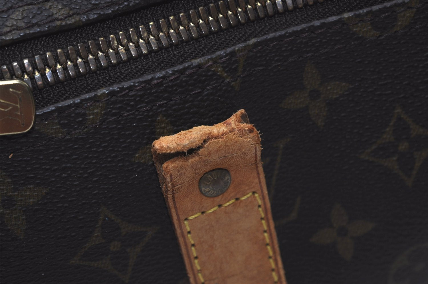 Authentic Louis Vuitton Monogram Keepall 55 Travel Boston Bag M41424 Junk 4398I
