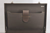 Authentic FENDI Zucchino Trunk Case Hand Bag Suede Leather Brown Junk 4398K