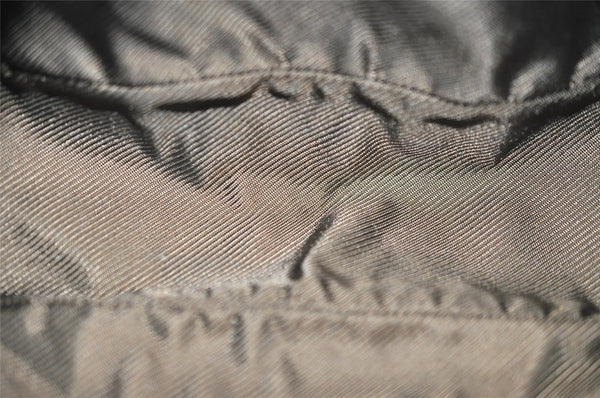 Authentic GUCCI Vintage Hand Bag Pouch Purse GG Canvas Leather 07198 Brown 4401J