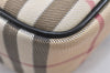 Authentic BURBERRY Nova Check Shoulder Cross Body Bag PVC Leather Beige 4401K