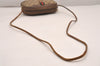 Authentic GUCCI Web Sherry Line Shoulder Cross Bag GG PVC Leather Brown 4402J