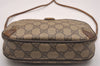 Authentic GUCCI Web Sherry Line Shoulder Cross Bag GG PVC Leather Brown 4402J