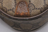 Authentic GUCCI Web Sherry Line Shoulder Cross Bag GG PVC Leather Brown 4402J