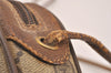 Authentic GUCCI Web Sherry Line Shoulder Cross Bag GG PVC Leather Brown 4402J