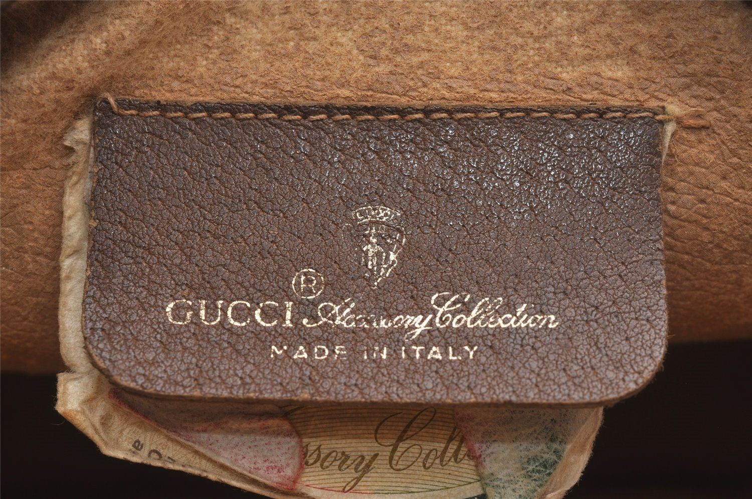 Authentic GUCCI Web Sherry Line Shoulder Cross Bag GG PVC Leather Brown 4402J