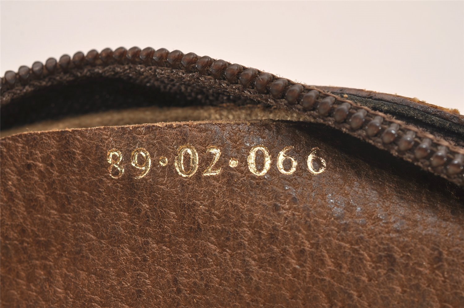 Authentic GUCCI Web Sherry Line Shoulder Cross Bag GG PVC Leather Brown 4402J