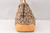 Authentic COACH Signature Shoulder Tote Bag Canvas Leather 6337 Brown 4402K