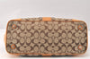 Authentic COACH Signature Shoulder Tote Bag Canvas Leather 6337 Brown 4402K